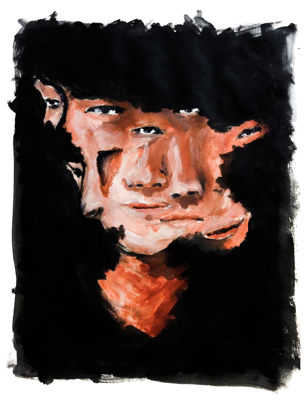 Self-portrait. acrylic